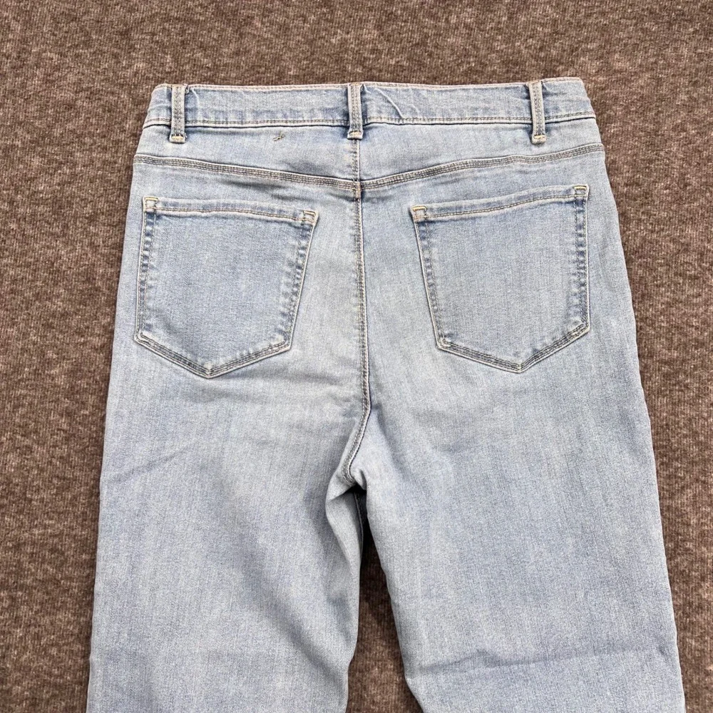 Wonder Nation Girls Flare Jegging Light Wash Heart Patch Jeans XL 14-16 Plus